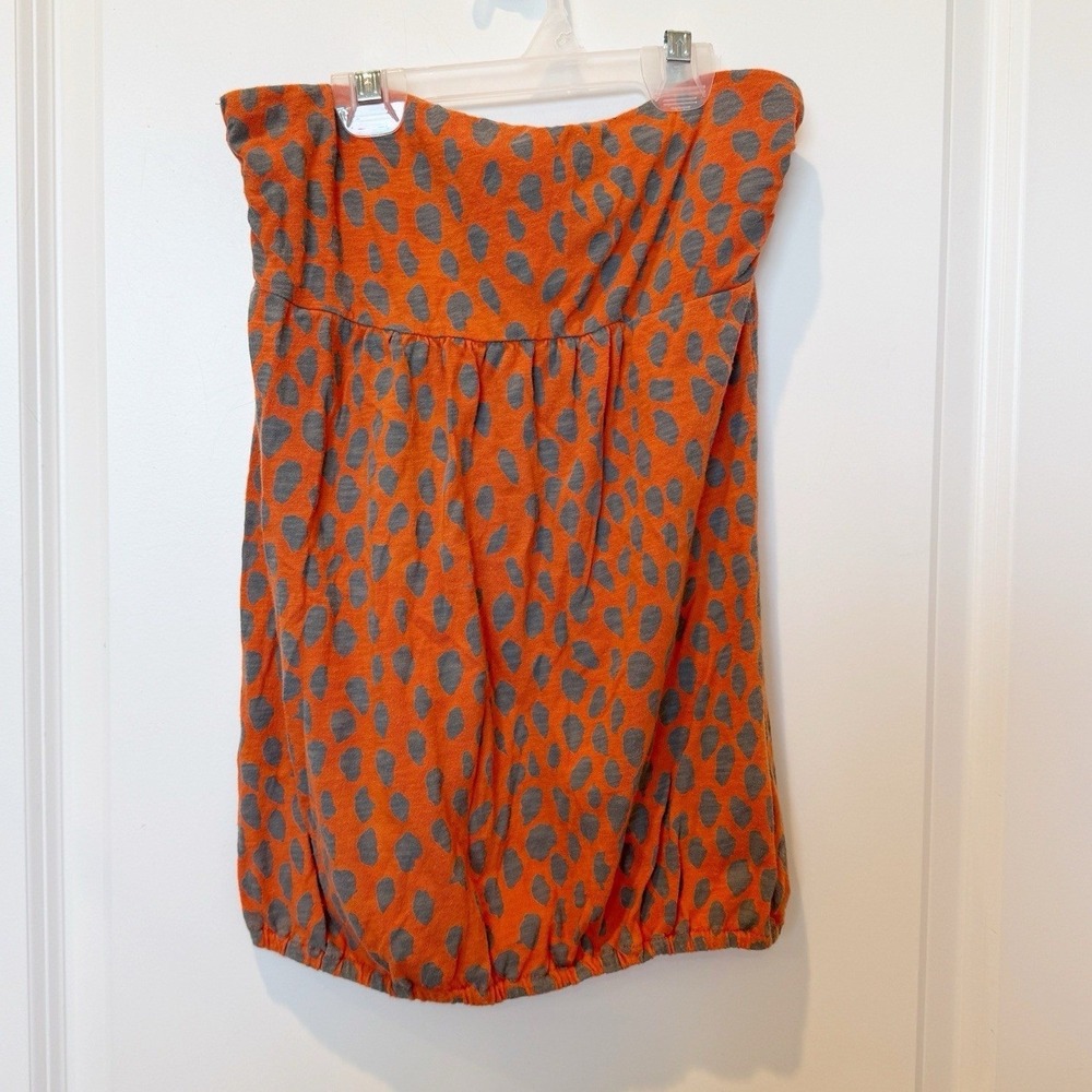 AE Womens Y2K Babydoll Tube Top Medium Animal Print Indie Eclectic Festival